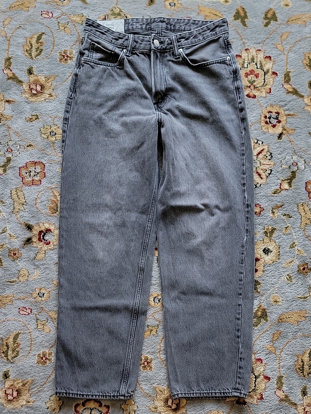 H&M Men's Gray Loose Ample Jeans, 30x32
